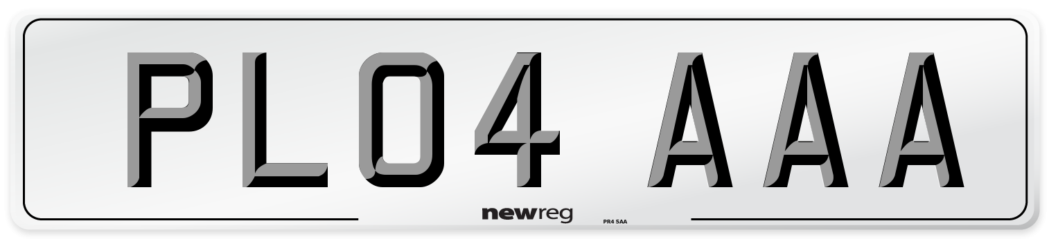 PL04 AAA Number Plate from New Reg